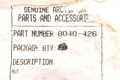 New OEM Arctic Cat 8040-426 Nylon Hex Lock Nut 5/16-18 Qty 3 NOS