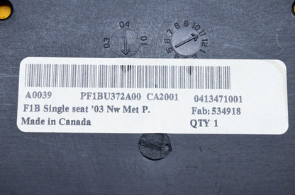 New OEM Yamaha F1B-U372A-00-00 Grey Single Seat Assembly NOS