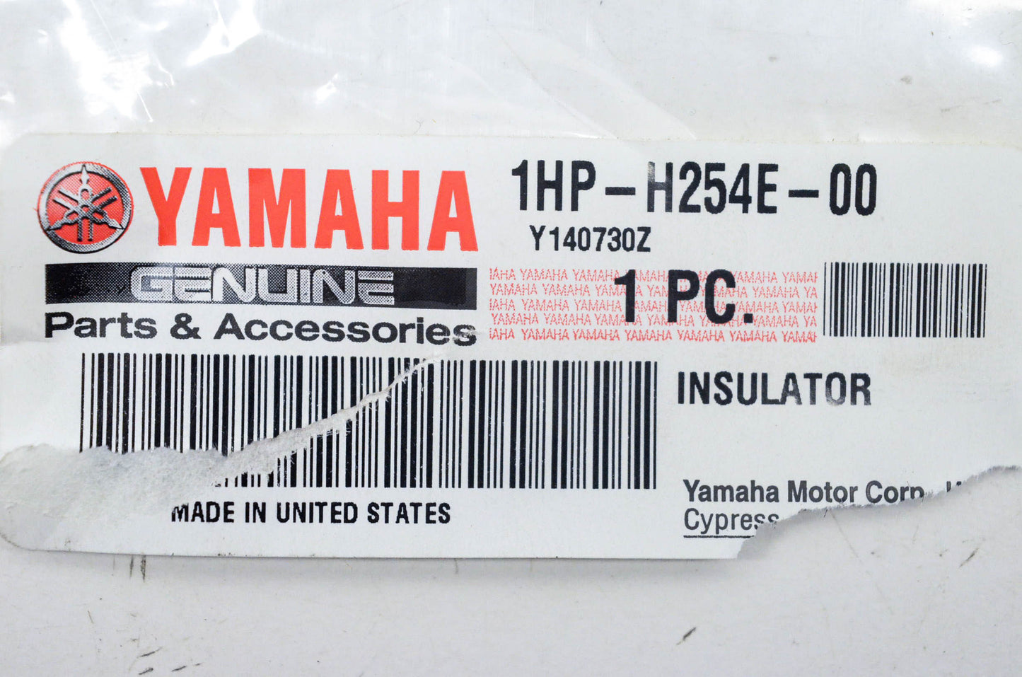 New OEM Yamaha 1HP-H254E-00-00 Insulator NOS
