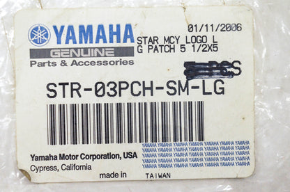 New OEM Yamaha STR-03PCH-SM-LG Star Motorcycles Logo G Patch NOS