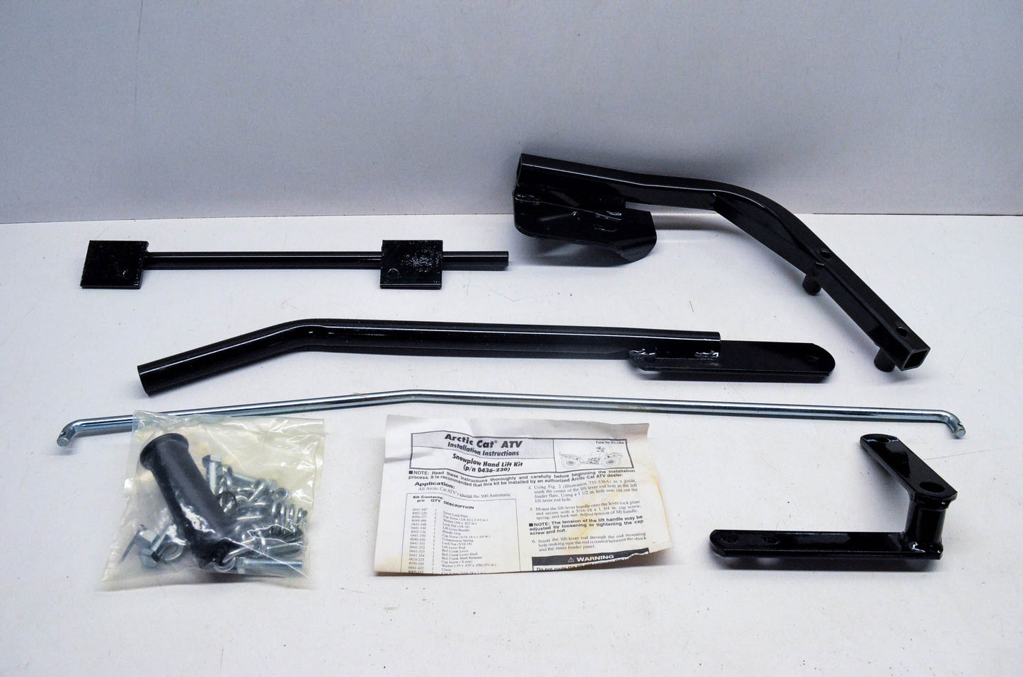 New OEM Arctic Cat 0436-230 Snow Plow Hand Lift Kit NOS