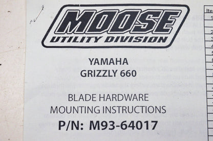 Moose Utility Division M93-64017, 2773 Plow Mount Kit NOS