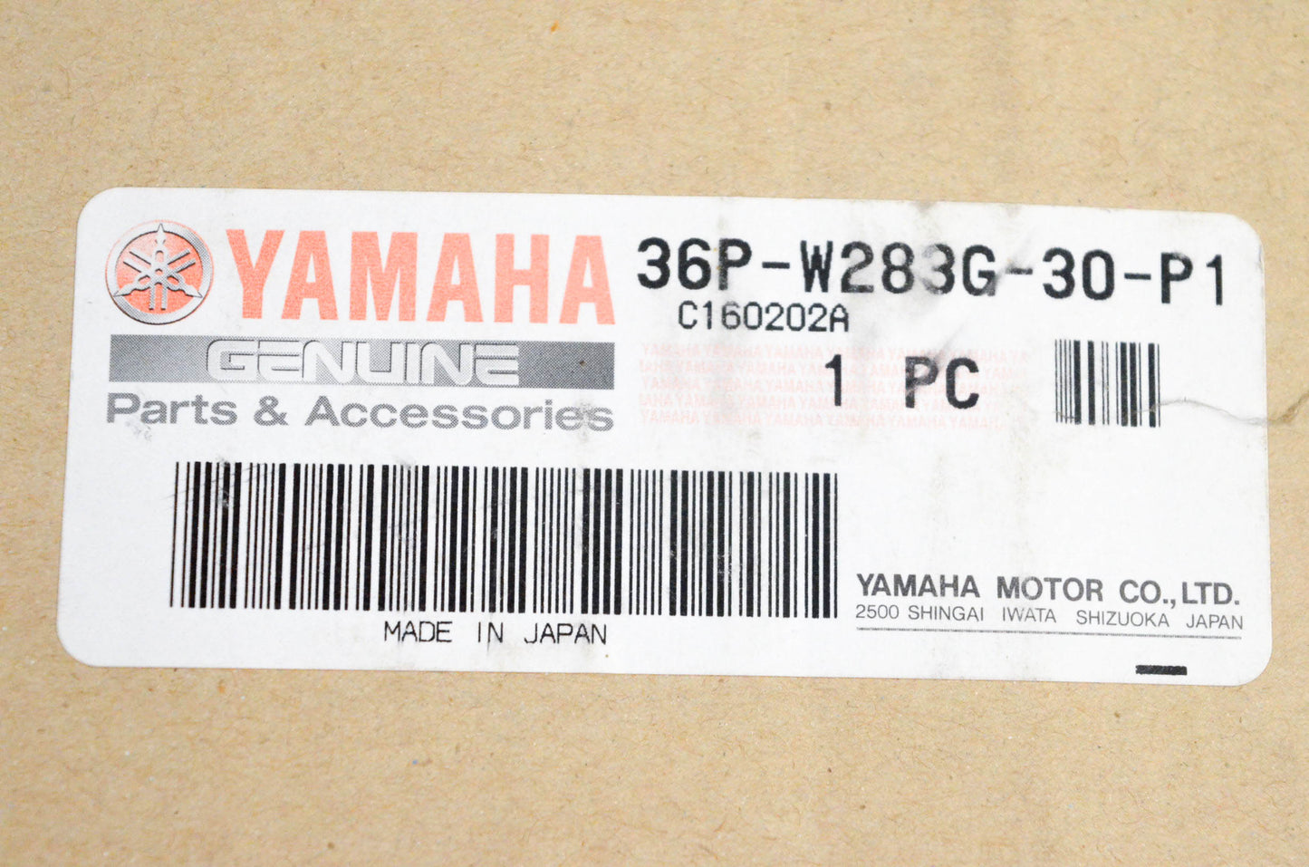 New OEM Yamaha 36P-W283G-30-P1 Front Upper Body Panel Kit NOS