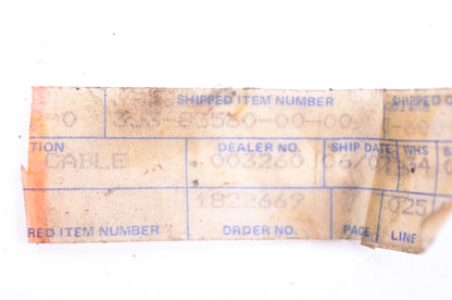 New OEM Yamaha 3J3-83560-00-00 Tachometer Cable NOS