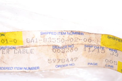 New OEM Yamaha 8A1-83550-02-00 Speedometer Cable NOS