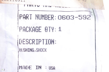 New OEM Arctic Cat 0603-592 Fox Shock Bushing NOS