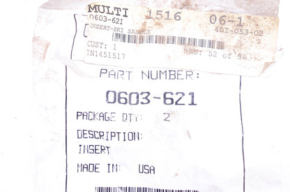 New OEM Arctic Cat 0603-621 Ski Saddle Inserts Qty 2 NOS