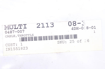New OEM Arctic Cat 0487-007 Throttle Cable NOS