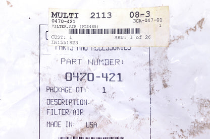 New OEM Arctic Cat 0470-421 Air Filter NOS