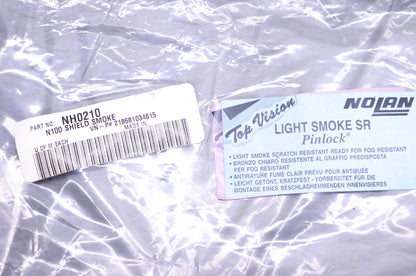 Nolan NH0210, 21861034615 N100 Light Smoke Tint Pinlock Shield NOS