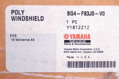 New OEM Yamaha BG4-F83J0-V0-00 Poly Windshield Kit NOS