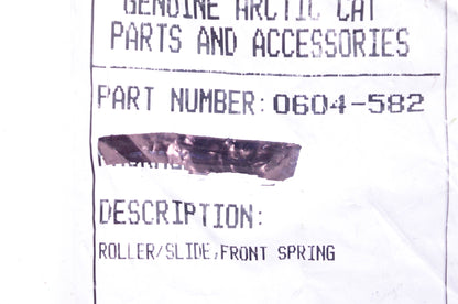 New OEM Arctic Cat 0604-582 Front Spring Roller/Slides Qty 2 NOS