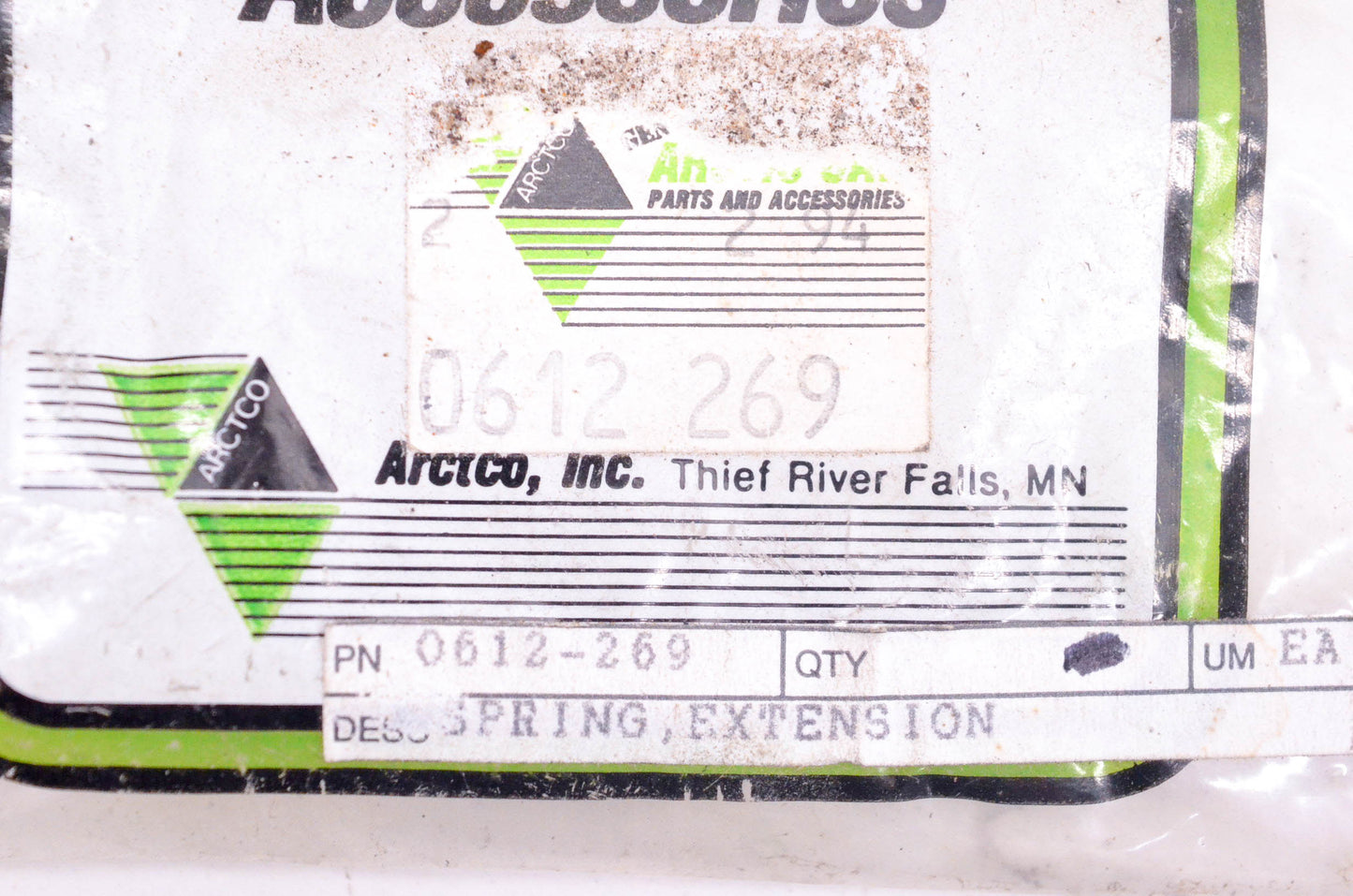 New OEM Arctic Cat 0612-269 Extension Spring NOS