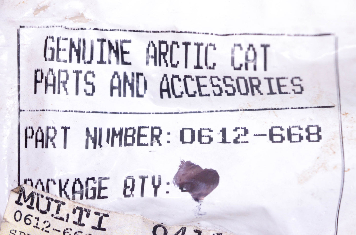 New OEM Arctic Cat 0612-668 Extension Springs Qty 2 NOS
