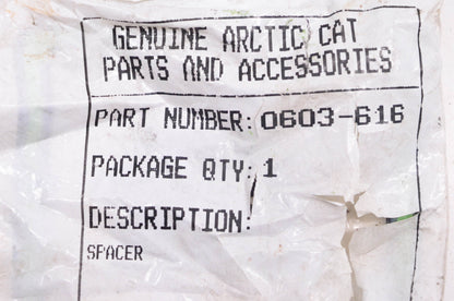 New OEM Arctic Cat 0603-616 Saddle Spacer NOS