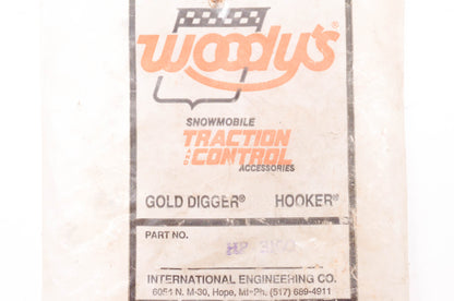 Woody's HP-3100 Double Gold Digger Hooker Stud Plates 1"x5/8" Kit NOS