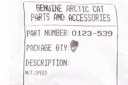 New OEM Arctic Cat 0123-539 U-Type 1/4-20 Speed Nuts Qty 2 NOS