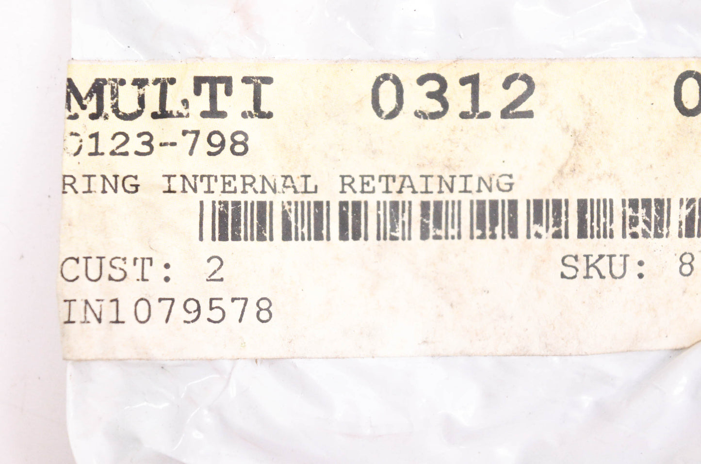 New OEM Arctic Cat 0123-798 Retaining Rings Qty 3 NOS