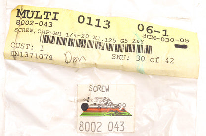 New OEM Arctic Cat 8002-043 Hex Head Cap Screw NOS