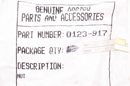 New OEM Arctic Cat 0123-917 Lefthand Thread 3/8-24 Hex Nuts Qty 4 NOS