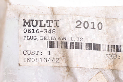 New OEM Arctic Cat 0616-348 Bellypan Plug 1.12 NOS