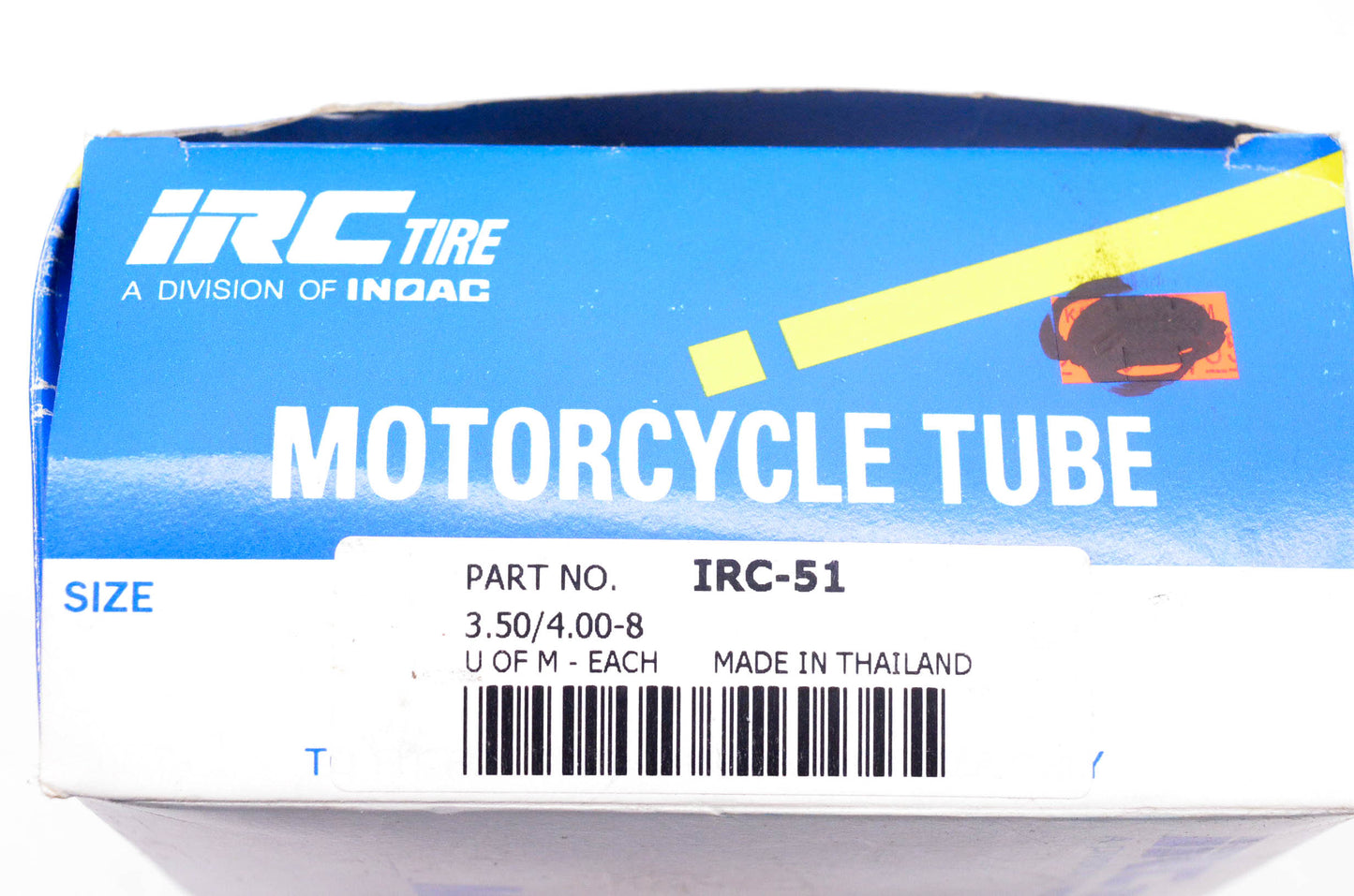 IRC IRC-51 Motorcycle Tire Tube 3.50/4.00-8 NOS