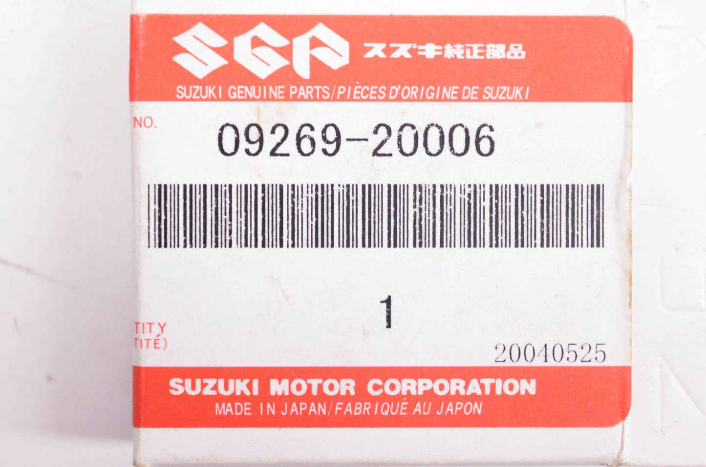 New OEM Suzuki 09269-20006 Bearing 20x47x14 NOS