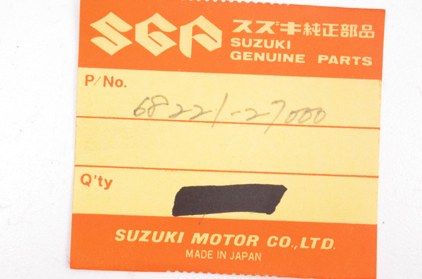New OEM Suzuki 68221-27000 Trail Hopper Decal NOS