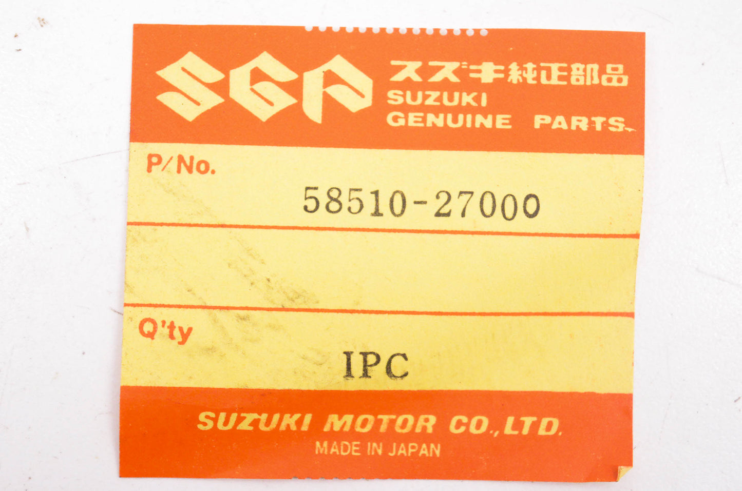 New OEM Suzuki 58510-27000 Rear Brake Cable NOS