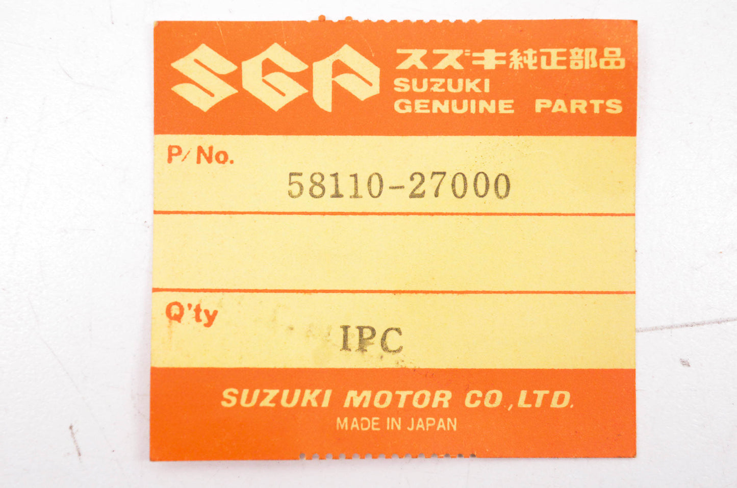New OEM Suzuki 58110-27000 Front Brake Cable NOS