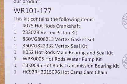 Wrench Rabbit WR101-177, T5005505 Engine Rebuild Kit NOS