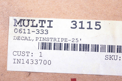 New OEM Arctic Cat 0611-333 Pinstripe 25' Decal NOS