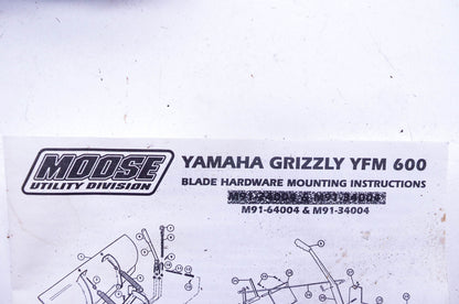 Moose Utility Division M91-64004 Plow Bade Mounting Kit NOS