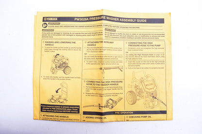 OEM Yamaha LIT-19666-PW-30 PW3028A Pressure Washer Assembly Guide