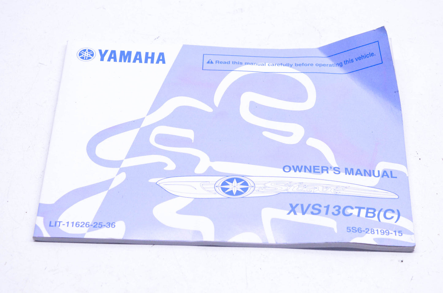 New OEM Yamaha LIT-11626-25-36 XVS13CTBc Owner's Manual NOS
