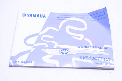 New OEM Yamaha LIT-11626-25-36 XVS13CTBc Owner's Manual NOS