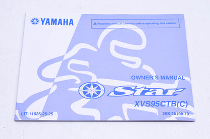 New OEM Yamaha LIT-11626-25-25 Star XVS95CTBc Owner's Manual NOS