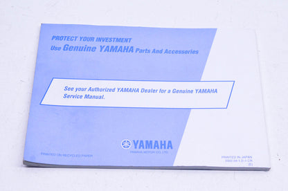 New OEM Yamaha LIT-11626-16-10 YZF600RR/C Owner's Manual NOS