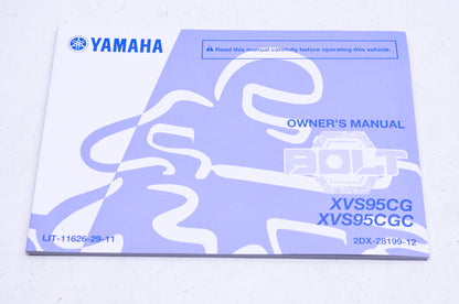 New OEM Yamaha LIT-11626-29-11 2016 XVS95CG/C Owner's Manual NOS