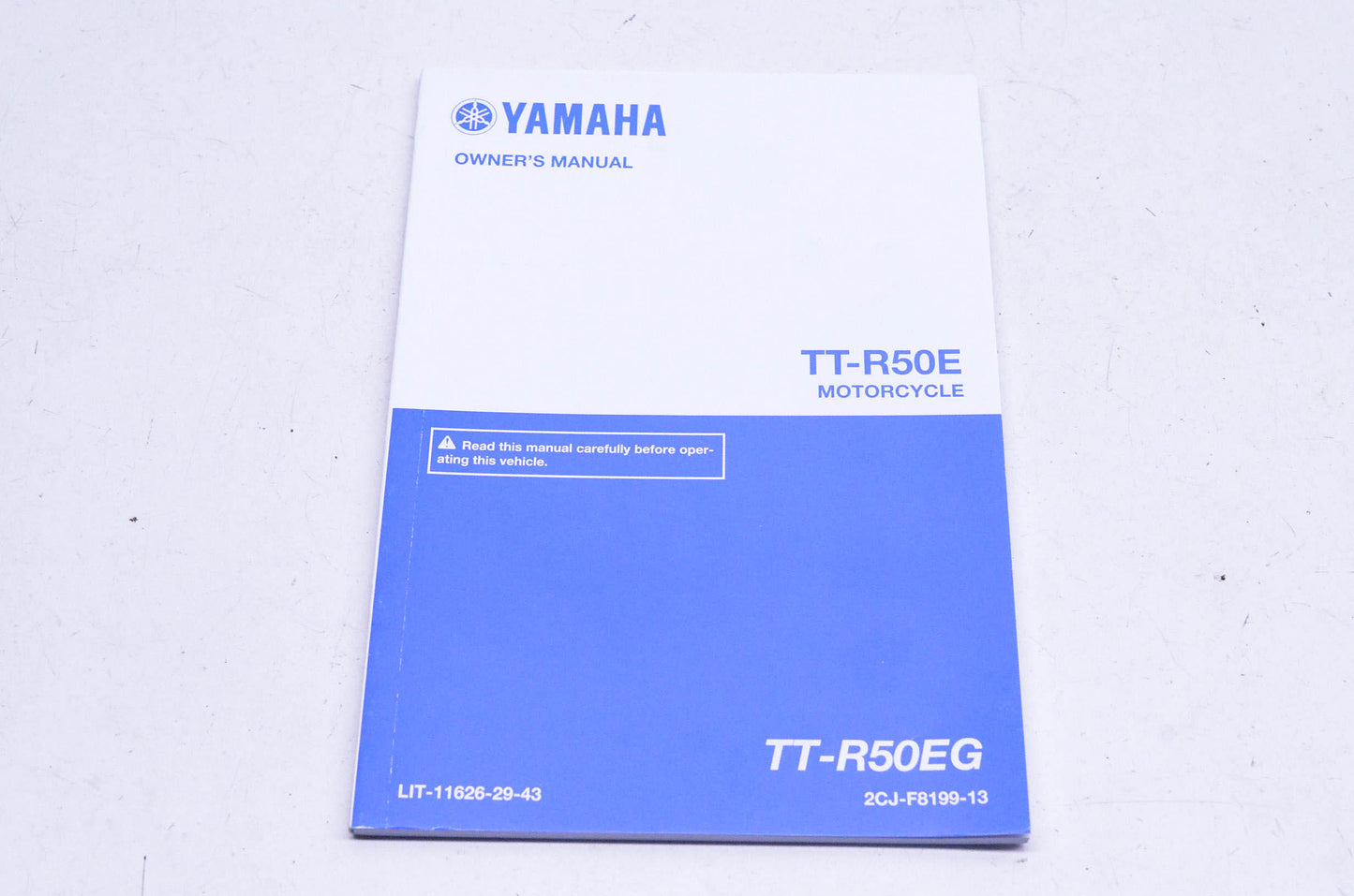 New OEM Yamaha LIT-11626-29-43 2016 TT-R50EG Owner's Manual NOS