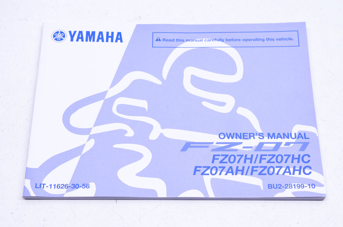 New OEM Yamaha LIT-11626-30-56 2012 FZ-07 Owner's Manual NOS