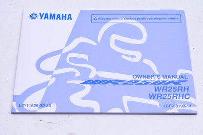 New OEM Yamaha LIT-11626-30-30 2017 WR250R Owner's Manual NOS