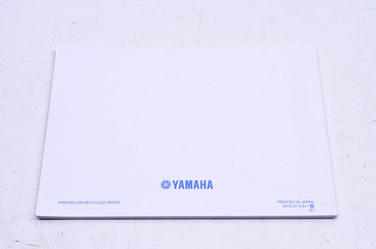 New OEM Yamaha LIT-11626-30-30 2017 WR250R Owner's Manual NOS