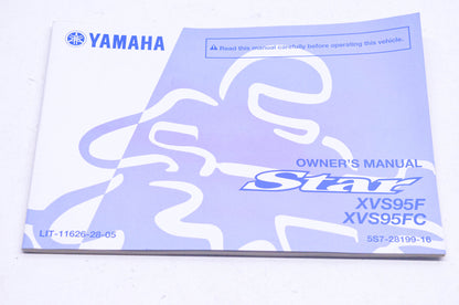 New OEM Yamaha LIT-11626-28-05 2015 Star XVS95 Owner's Manual NOS