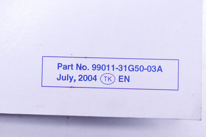 New OEM Suzuki 99011-31G50-03A LT-A700X Owner's Manual NOS