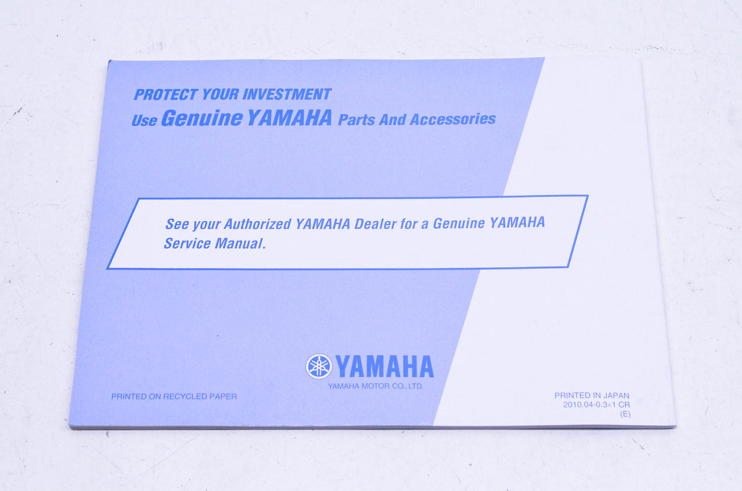 New OEM Yamaha LIT-11626-24-10 Star XVS65Ac Owner's Manual NOS