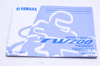 New OEM Yamaha LIT-11626-26-30 TW200 Owner's Manual NOS