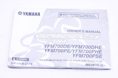 New OEM Yamaha LIT-11626-27-23 Grizzly 700 Owner's Manual NOS