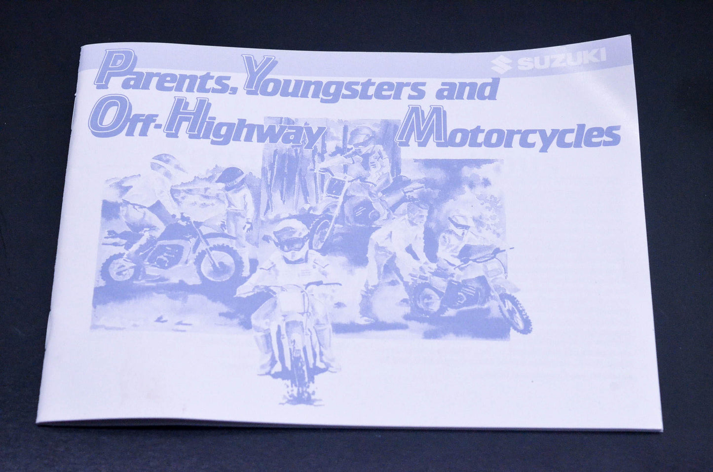 New OEM Suzuki 99014-20650-03A Parents Youngster Off Road Motorcycle Manual NOS