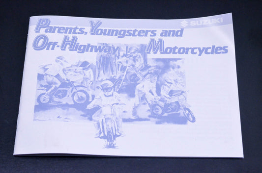 New OEM Suzuki 99014-20650-03A Parents Youngster Off Road Motorcycle Manual NOS